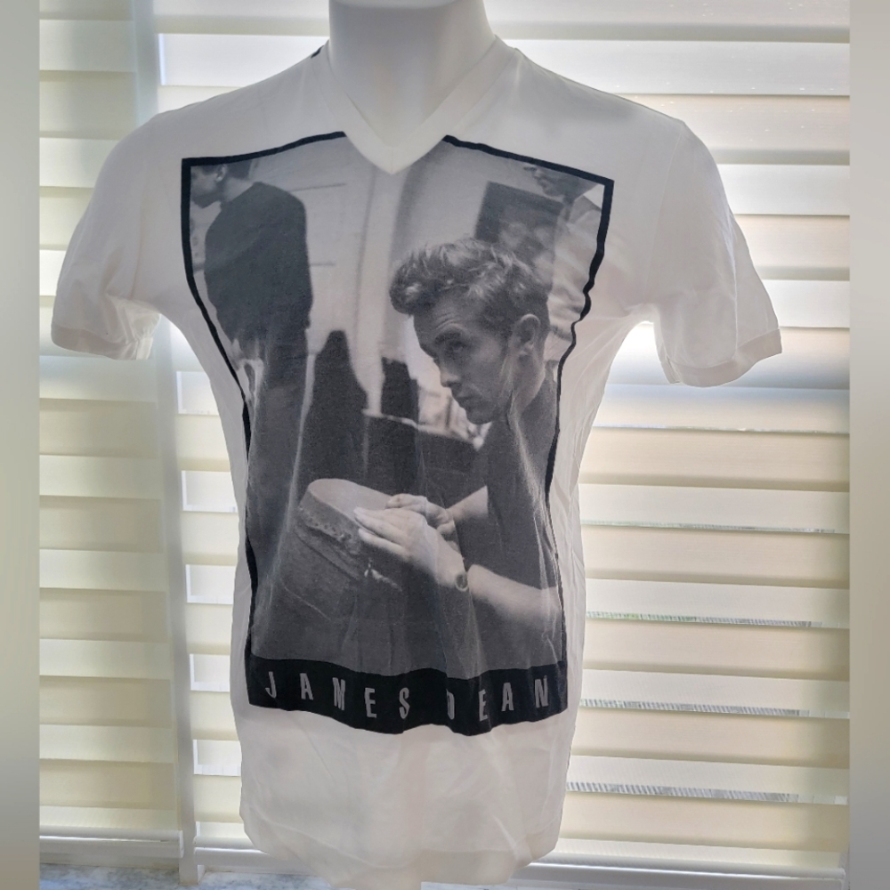 Dolce & Gabbana James Dean Graphic Vneck Tshirt